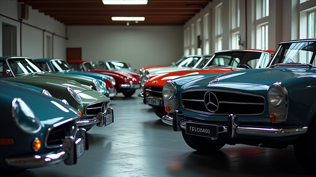 Vintage luxury car collection